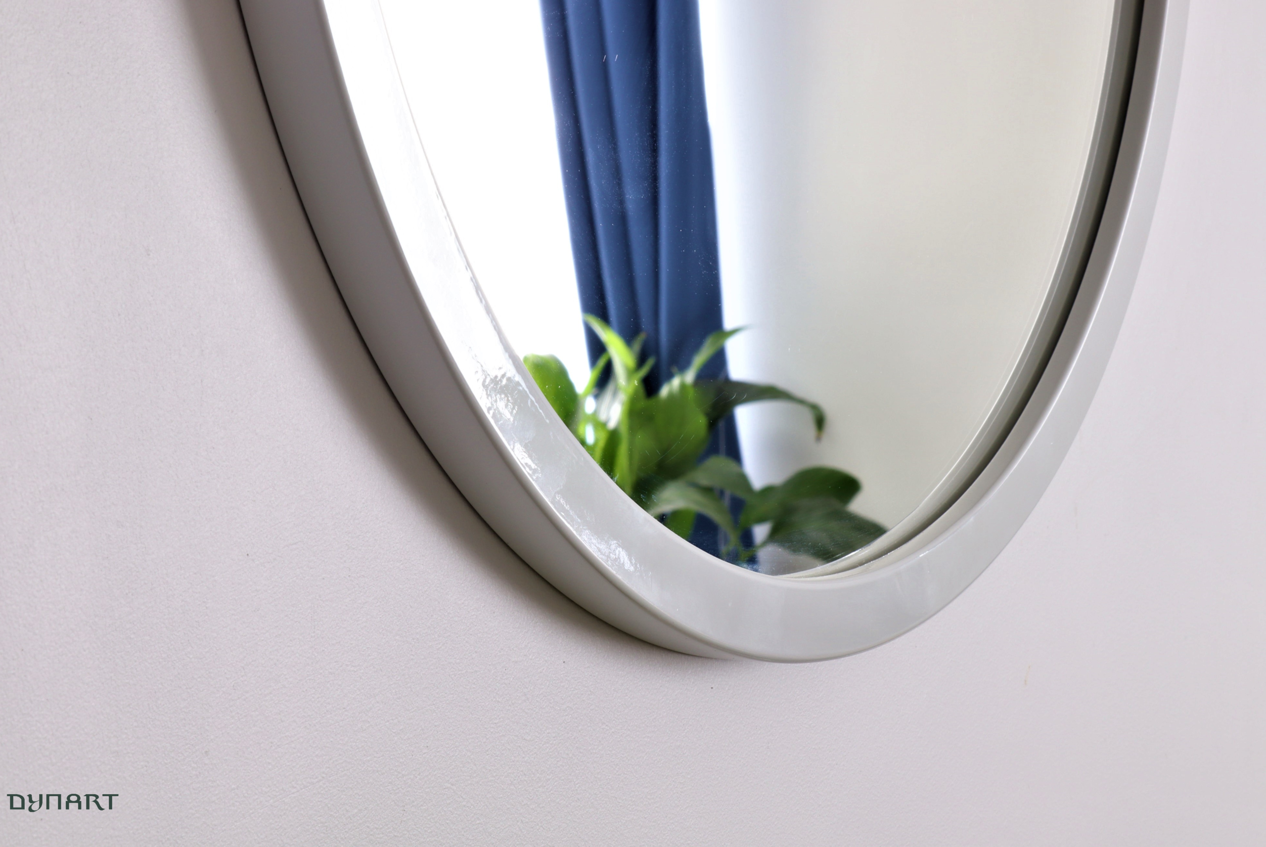 Lustro Okrągłe w Szarej Ramie 4 Lustro Okrągłe w Szarej Ramie - obrazek 4