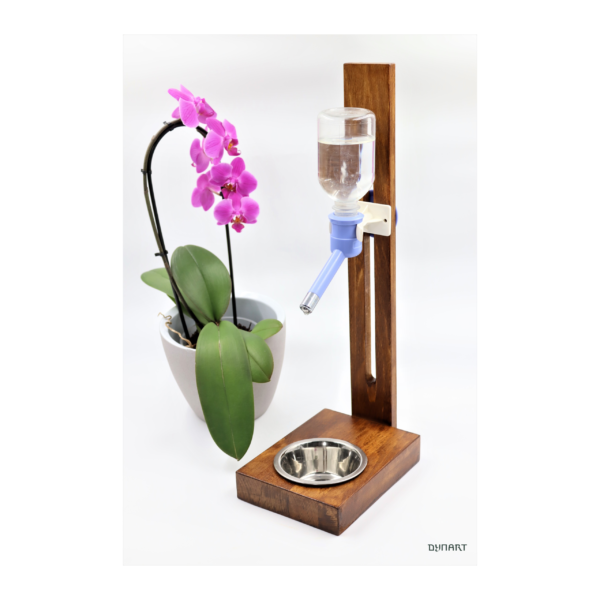 Stojak Poidło dla Psa Ciemny Brąz