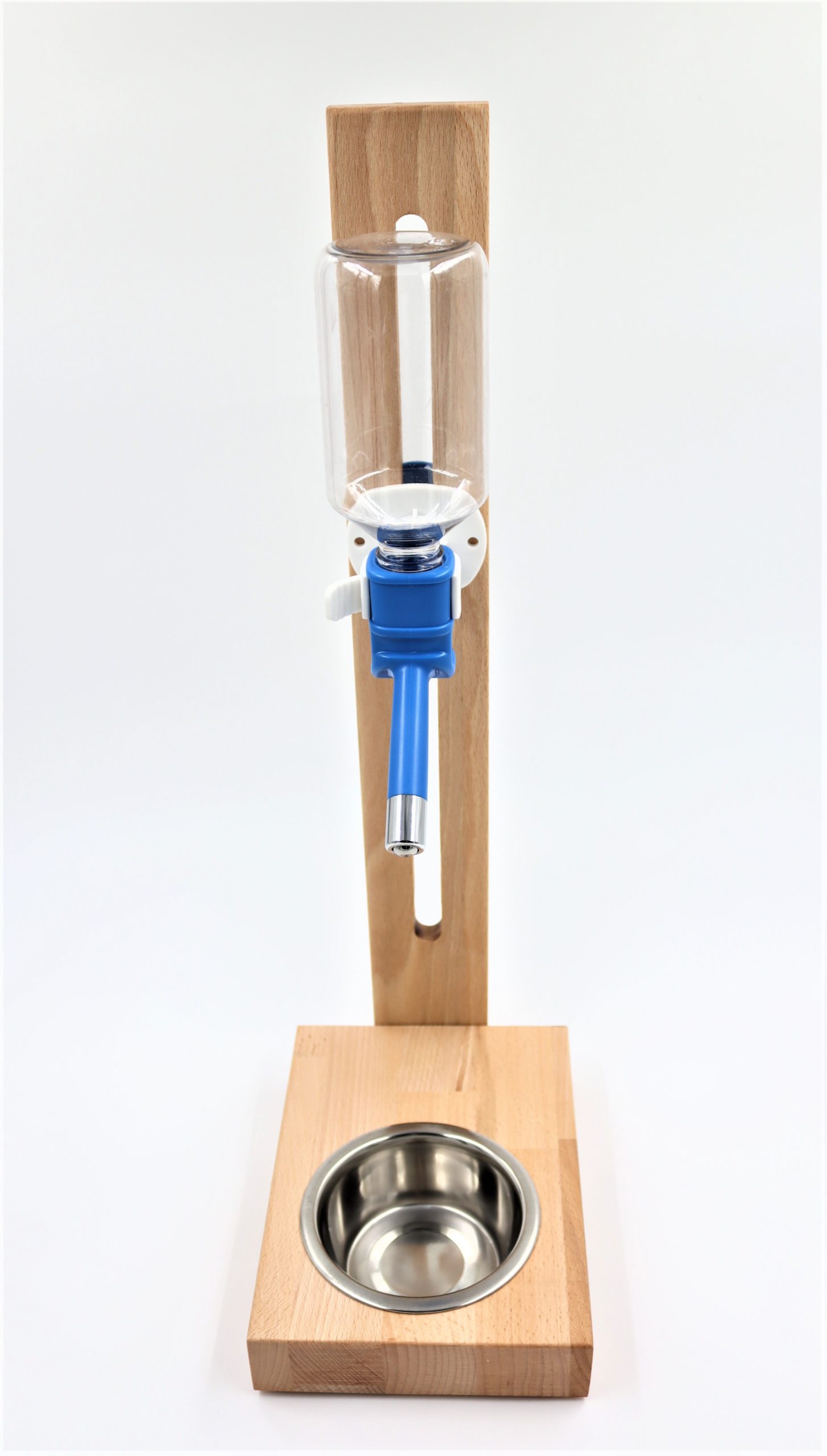 Drewniany stojak z poidłem naturalne drewno 2 Drewniany stojak z poidłem naturalne drewno - obrazek 2