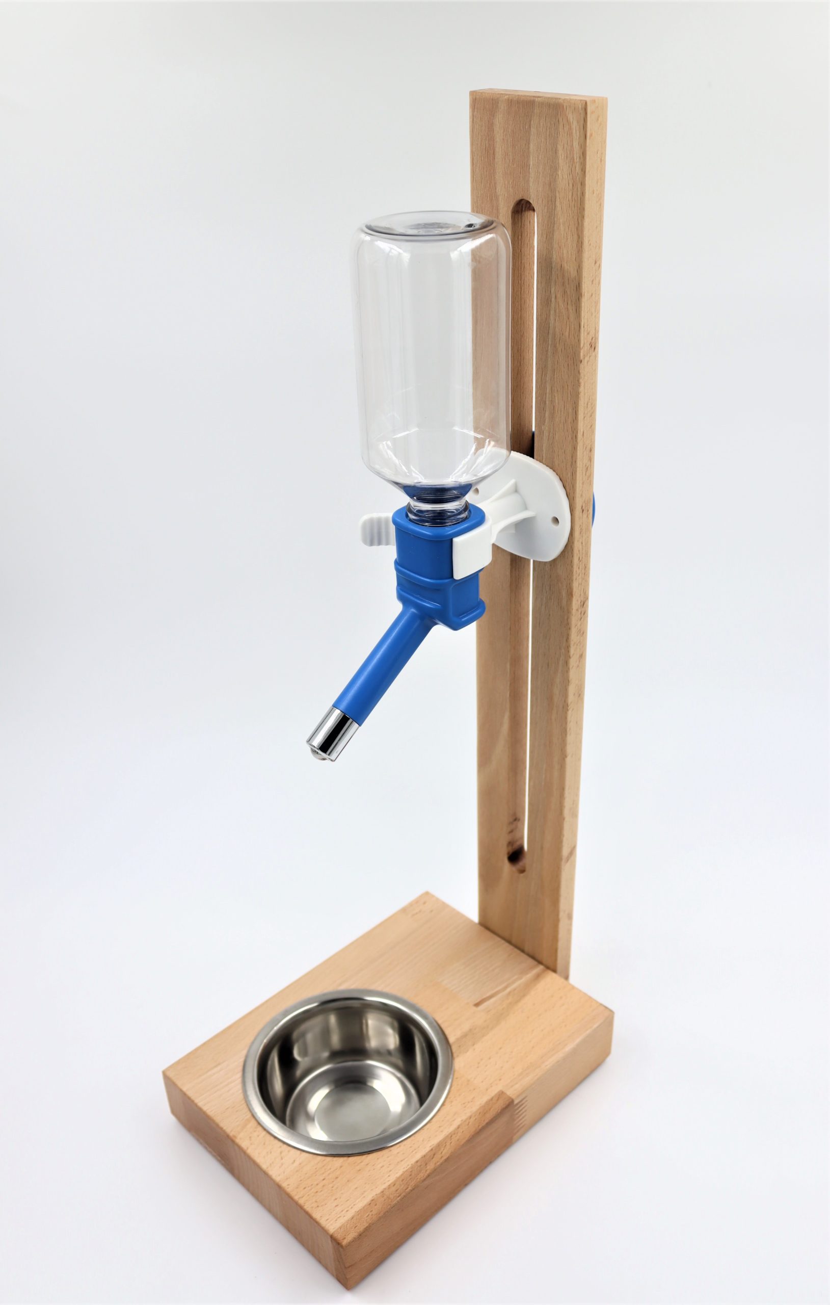 Drewniany stojak z poidłem naturalne drewno 3 Drewniany stojak z poidłem naturalne drewno - obrazek 3