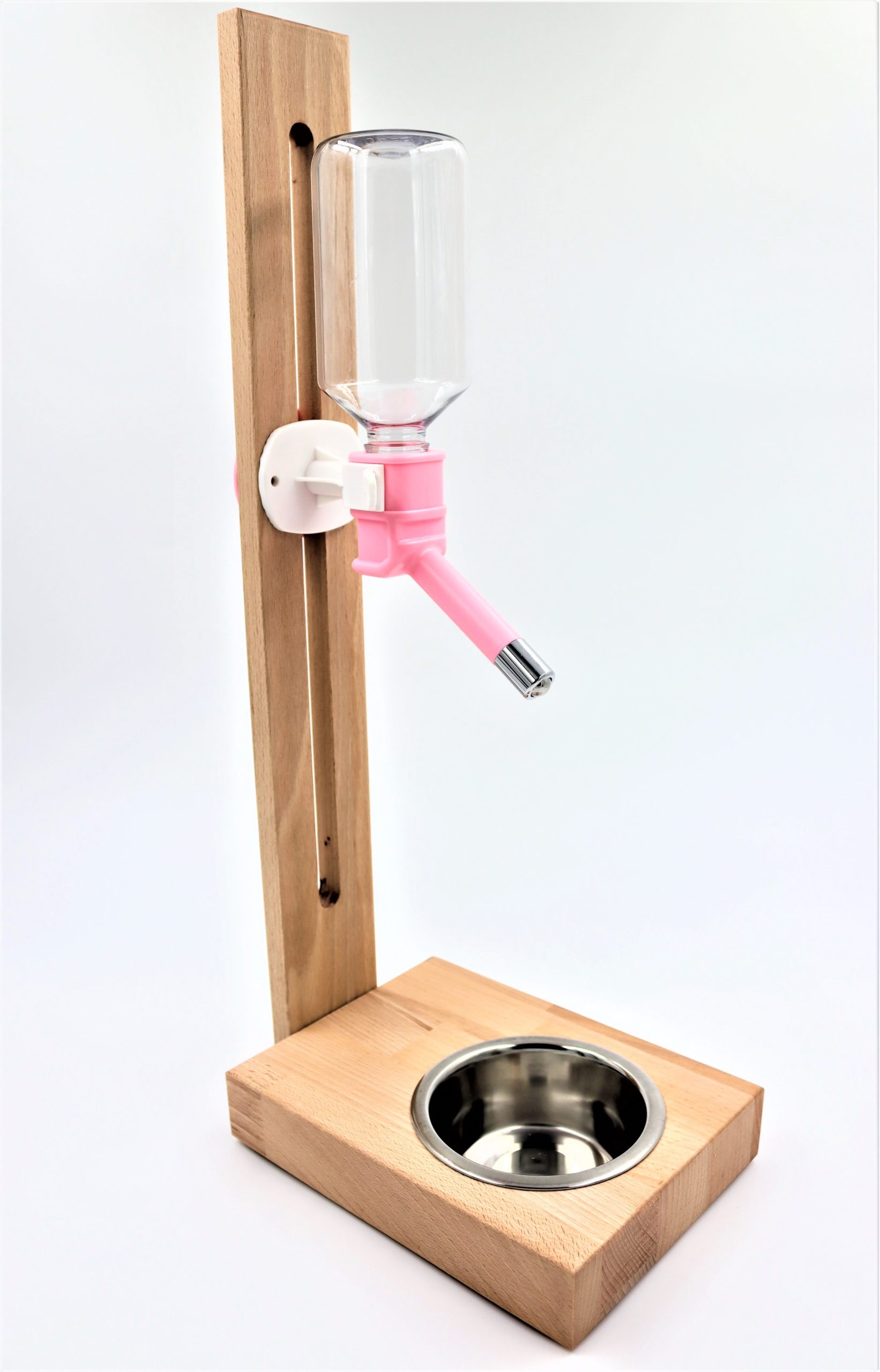 Drewniany stojak z poidłem naturalne drewno 4 Drewniany stojak z poidłem naturalne drewno - obrazek 4